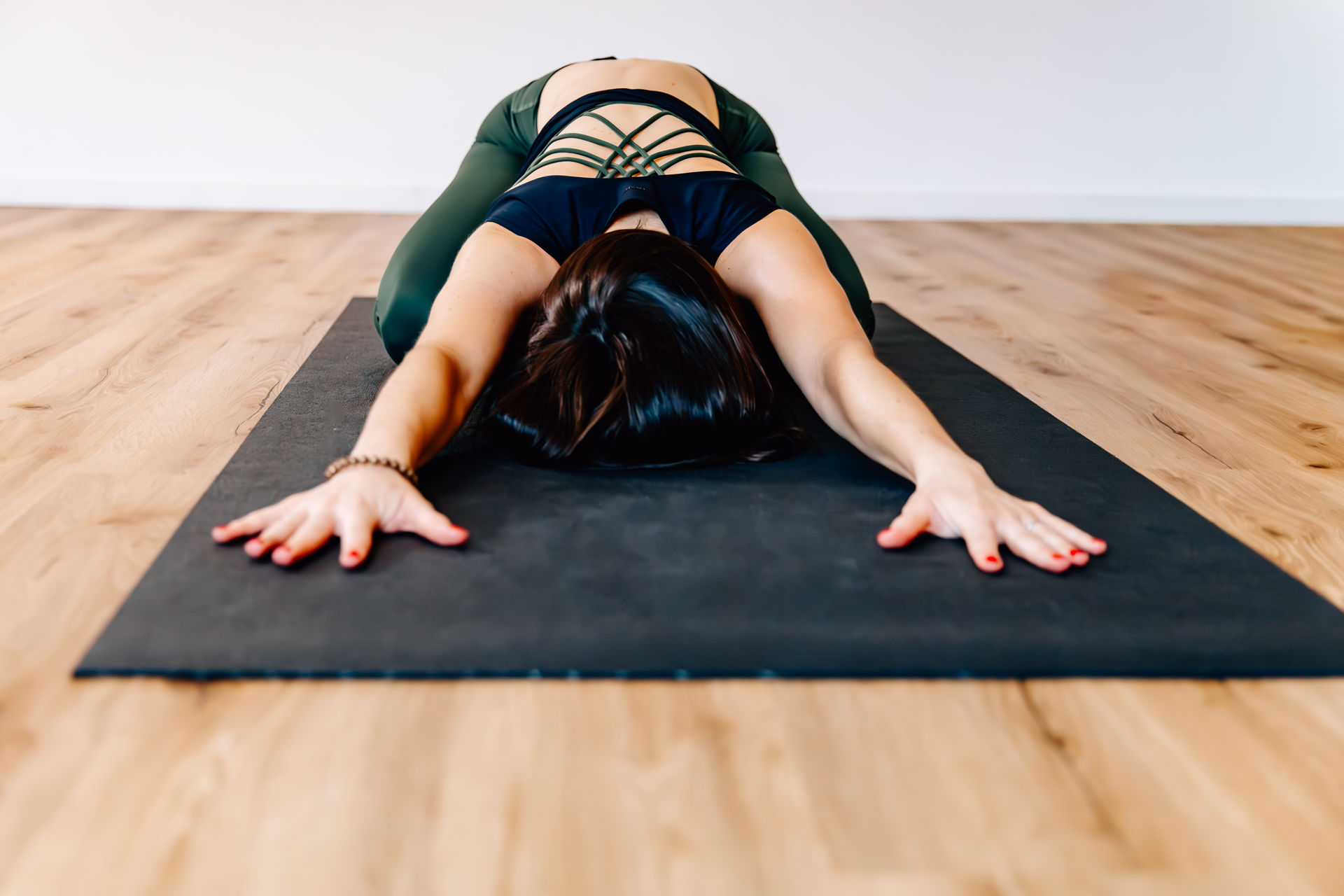 Elderly Woman Doing Yoga Exercise